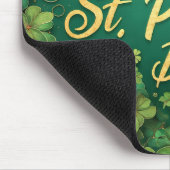 Tapis De Souris Joyeux design de trèfle de la Saint-Patrick (Coin)