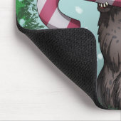 Tapis De Souris Joyeux dinosaure de Noël (Coin)