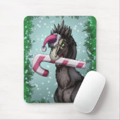 Tapis De Souris Joyeux dinosaure de Noël (Avec souris)