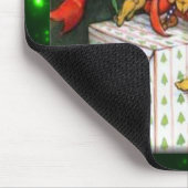 Tapis De Souris Joyeux Elfes Envelopper Présent Mousepad (Coin)