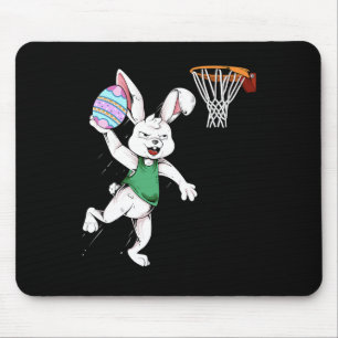 Tapis De Souris Joyeux enfants de Pâques garçons Bunny Dunk Bysket