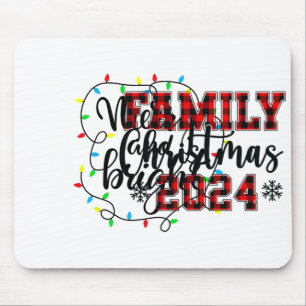 Tapis De Souris Joyeux Et Lumineux Pyjamas De Famille De Noël Corr