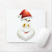 Tapis De Souris Joyeux Face de Santa (Avec souris)