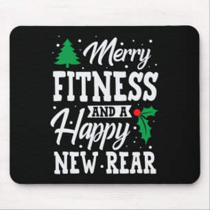 Tapis De Souris Joyeux Fitness Happy New Rear Workout Noël