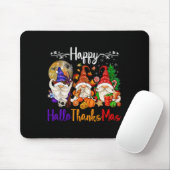 Tapis De Souris Joyeux Hallothanksmas Gnomes Halloween Thanksgivin (Avec souris)