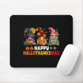 Tapis De Souris Joyeux Hallothanksmas Gnomes Lover Halloween Joyeu (Avec souris)