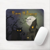 Tapis De Souris Joyeux Halloween (Avec souris)