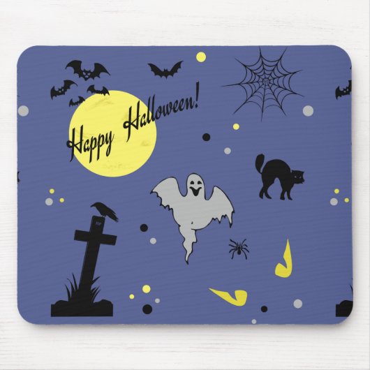 Tapis De Souris Joyeux Halloween (Devant)