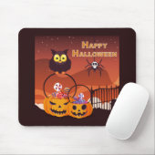 Tapis De Souris Joyeux Halloween (Avec souris)