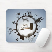 Tapis De Souris Joyeux Halloween Éffrayant Thème (Avec souris)
