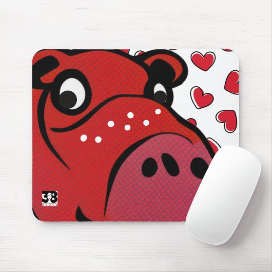 Tapis De Souris Joyeux Hippo (Avec souris)