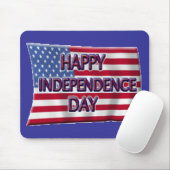 Tapis De Souris Joyeux Jour de l'Indépendance (Avec souris)