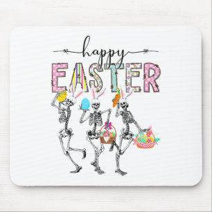 Tapis De Souris Joyeux jour de Pâques Lapin squelette Œuf Garçons