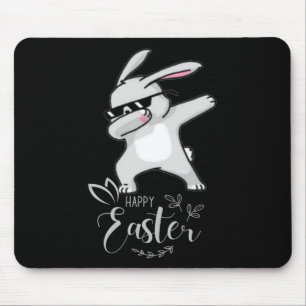 Tapis De Souris Joyeux jour de Pâques mignon lapin en dubbing lapi