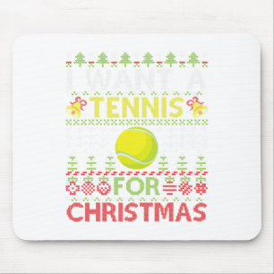 Tapis De Souris Joyeux Jour Je Veux Un Tennis Pour Noël Vilain Noë