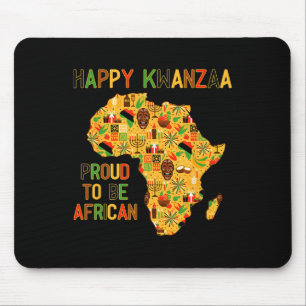 Tapis De Souris Joyeux Kwanzaa Africa Map 7 Principles Celebration