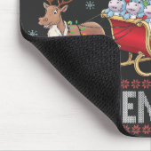 Tapis De Souris Joyeux MooDengmas Moo Deng Noël Père Noël Hippo (Coin)
