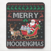 Tapis De Souris Joyeux MooDengmas Moo Deng Noël Père Noël Hippo (Devant)