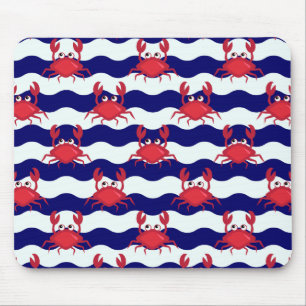 Tapis De Souris Joyeux Motif de crabes