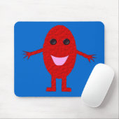 Tapis De Souris Joyeux Mousepad de Raisin Rouge (Avec souris)