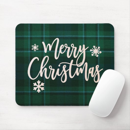 Tapis De Souris Joyeux mousepad plaid Noël (Avec souris)