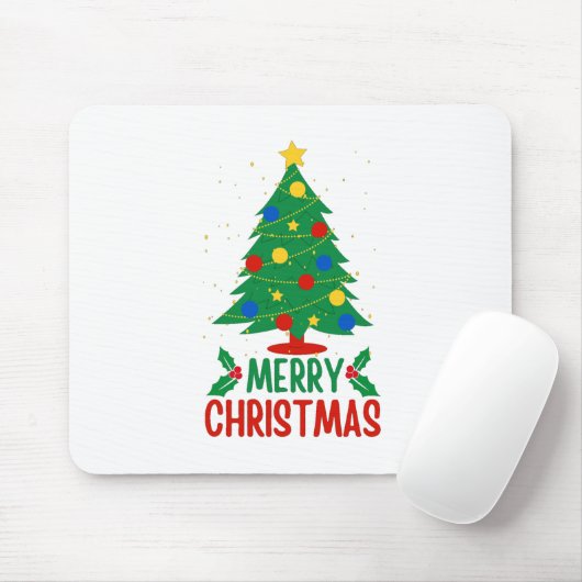 Tapis De Souris Joyeux Noël (Avec souris)