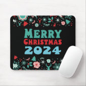 Tapis De Souris Joyeux Noël 2024 (Avec souris)