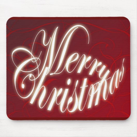 Tapis De Souris Joyeux Noël à Red Mousepad (Devant)