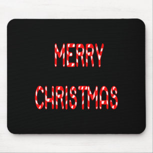 Tapis De Souris Joyeux Noël Canne à Sucre Police Filles Garçons