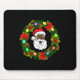 Tapis De Souris Joyeux Noël de la famille noire gerbe amérique afr