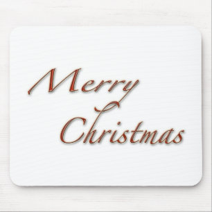 Tapis De Souris Joyeux Noël en texte rouge