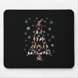 Tapis De Souris Joyeux Noël Joli sapin de Noël en chats