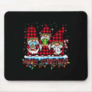 Tapis De Souris Joyeux Noël Light mignonne Gnome Family Matching G