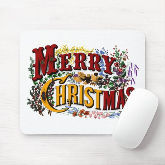 Tapis De Souris Joyeux Noël Mousepad (Avec souris)