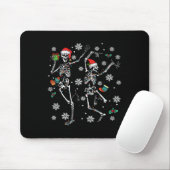 Tapis De Souris Joyeux Noël Noël Squelette Danc (Avec souris)