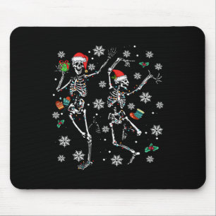 Tapis De Souris Joyeux Noël Noël Squelette Danc