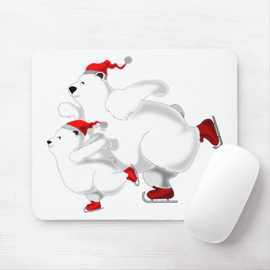 Tapis De Souris Joyeux Noël Ours Souris Pad (Avec souris)
