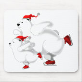 Tapis De Souris Joyeux Noël Ours Souris Pad (Devant)