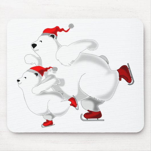 Tapis De Souris Joyeux Noël Ours Souris Pad (Devant)