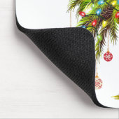 Tapis De Souris Joyeux Noël Palm Tree Light Hawaiian Tropical (Coin)