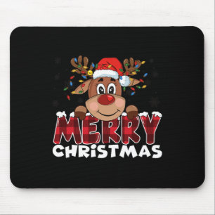 Tapis De Souris Joyeux Noël Reindeer Hommes Femmes Famille Corresp