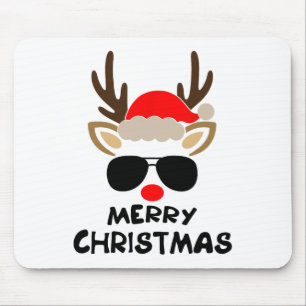 Tapis De Souris Joyeux Noël Renne Xmas Famille Hommes Femmes Enfan