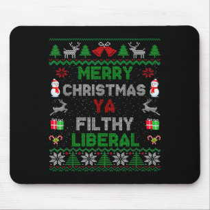 Tapis De Souris Joyeux Noël, sale libéral, tricot moche _1 