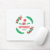 Tapis De Souris Joyeux Noël Sois différent (Avec souris)