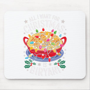 Tapis De Souris Joyeux Noël Tout Ce Que Je Veux Pour Noël Biryani