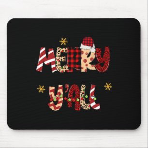 Tapis De Souris Joyeux Noël Y'all Noël Noël Noël Noël Hommes Femme