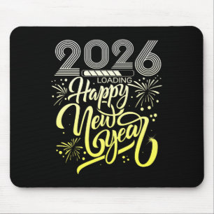 Tapis De Souris Joyeux Nouvel An 2026 Fireworks Chargement Nouvel