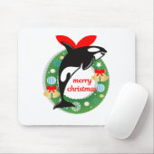 Tapis De Souris joyeux orque de noël (Avec souris)