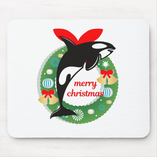 Tapis De Souris joyeux orque de noël (Devant)