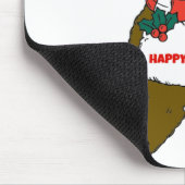 Tapis De Souris Joyeux Ours de Noël (Coin)